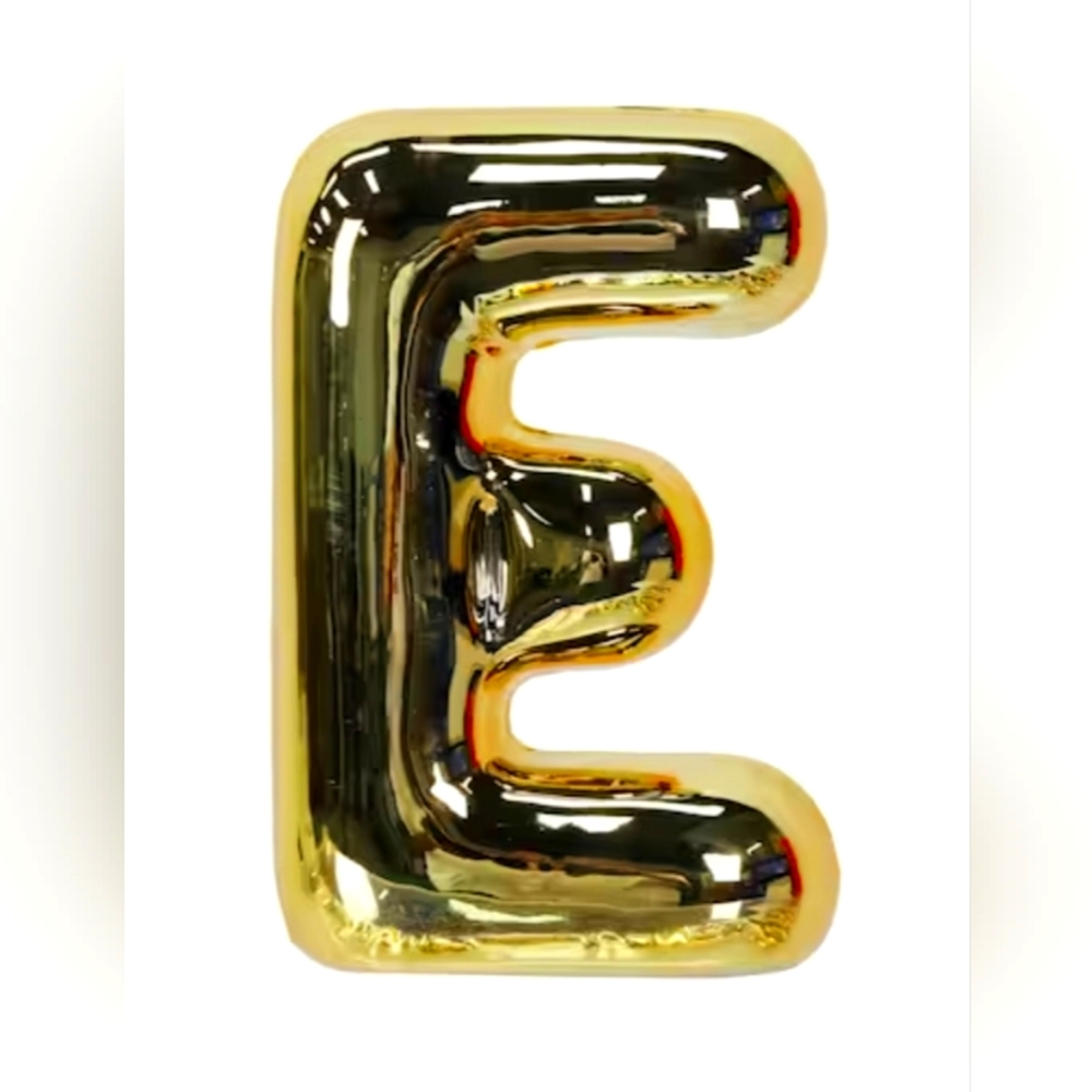 7" Gold Monogram Ceramic Tabletop E by Ashland®
